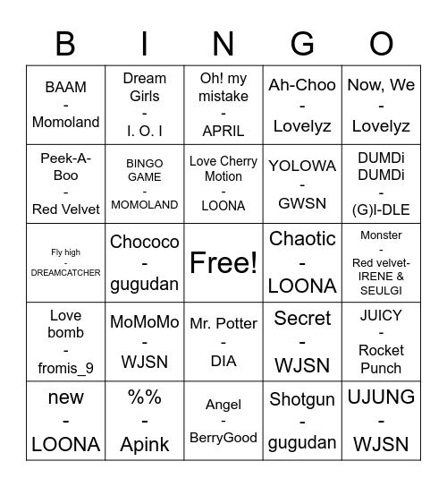 yangyang_yjw Bingo Card