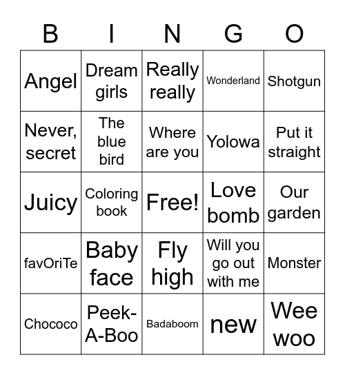 @gelgel__3 Bingo Card