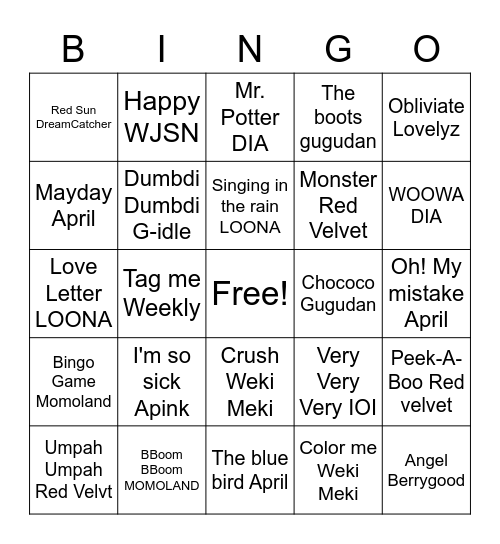 mintchoco747 Bingo Card