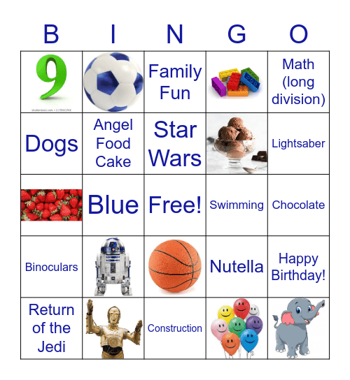 Birthday Bingo! Bingo Card
