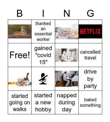 Pandemic Bing(o) Bingo Card