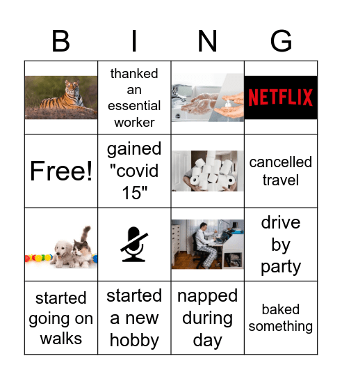 Pandemic Bing(o) Bingo Card