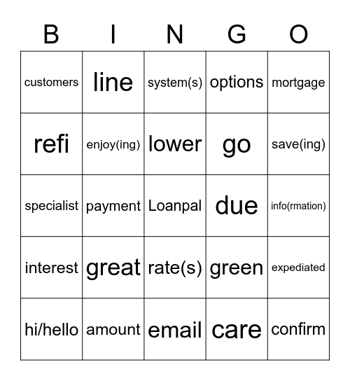 (Newbs in) First Pay Bingo Card
