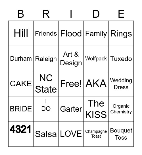 Here Come The Hills Bingo Card