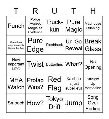 Father, I Want to Eat the Bingo Card