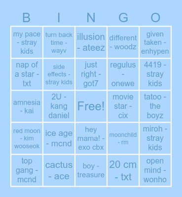 chuuwie_ Bingo Card