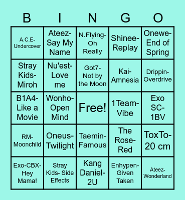 @Irisaerisphixo Bingo Card