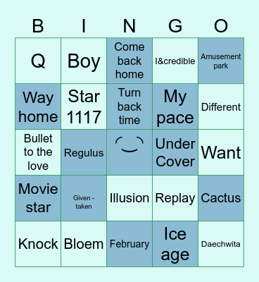 Ncznysa Bingo Card