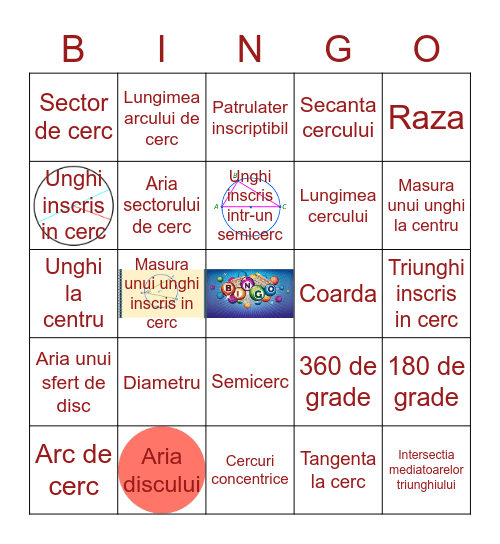 CERCUL Bingo Card