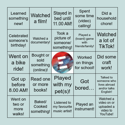 Holiday Bingo Card