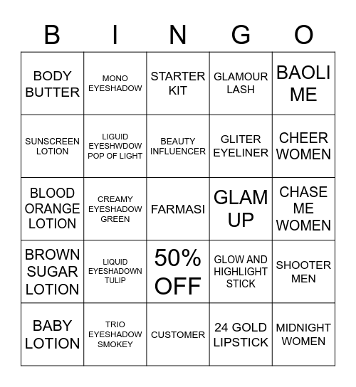 FARMASI Bingo Card