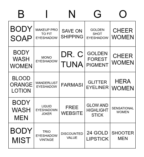 FARMASI Bingo Card