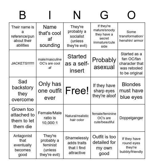 BHOC B I N G O Bingo Card