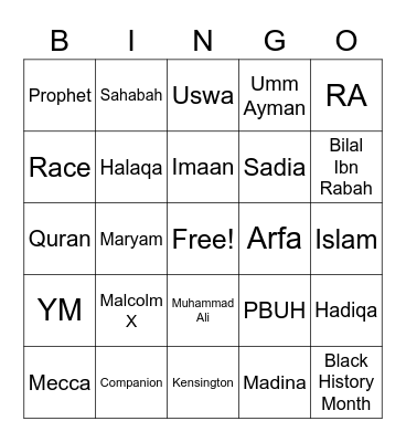 Uswas First Annual Super Amazing Magificant Awesome Happy Magical Incredible and Unique Bingo Marathon Bingo Card