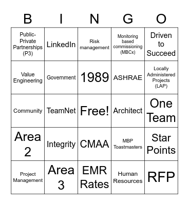ABM 2021 Bingo Card