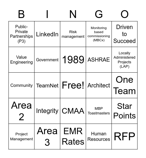 ABM 2021 Bingo Card