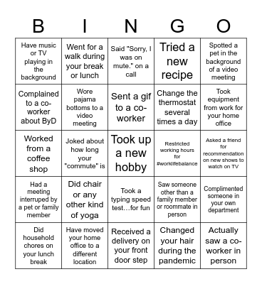 Finance Bingo Card