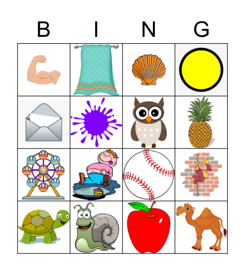 Final L BINGO Card