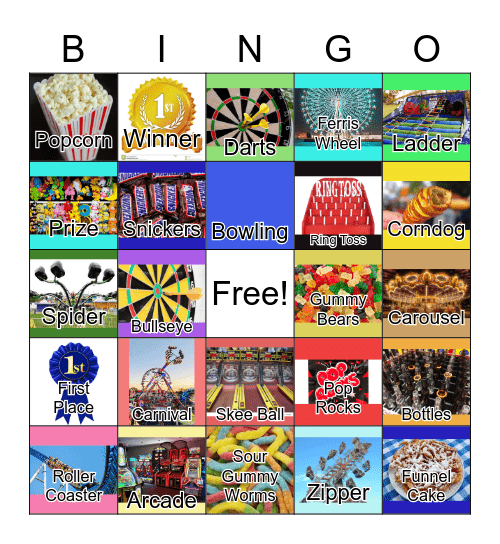 Carnival Bingo Card