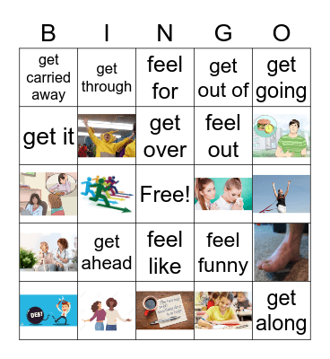 English 3-4 Vocabulary Bingo Card