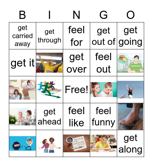 English 3-4 Vocabulary Bingo Card