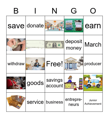 Junior Achievement BINGO Card