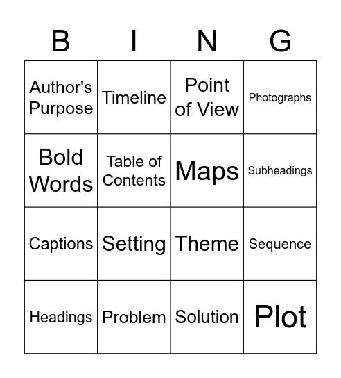 Bingo Card