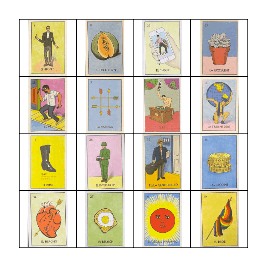 Loteria Bingo Card