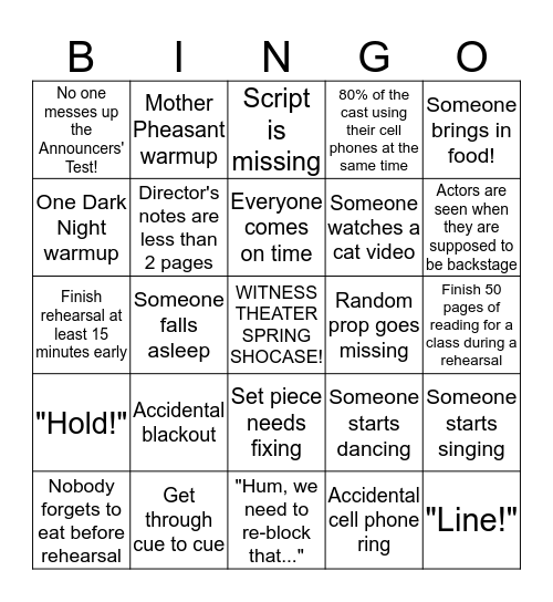 Christy's tech week bingo Card