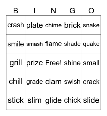 a/i BINGO Card