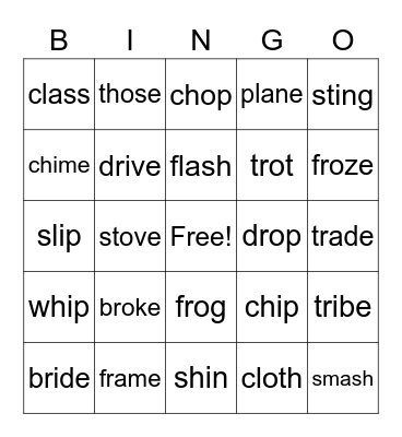 a/i/o BINGO Card