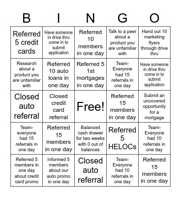 March Bingo Card