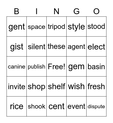 Reading By Design Book 2 MC 1-25 Bingo Card