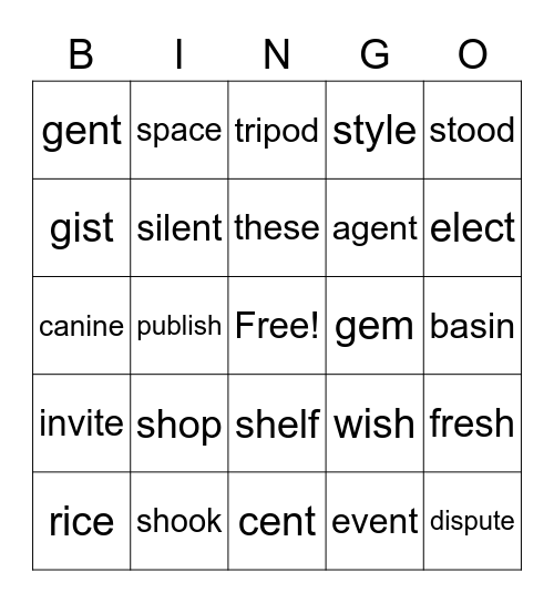 Reading By Design Book 2 MC 1-25 Bingo Card