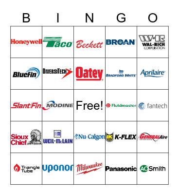 SupplyHouse Brands Bingo! Bingo Card