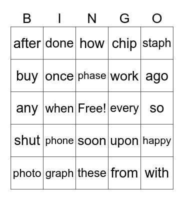 ph/HFW Bingo Card