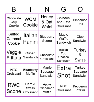 Bingo! Bingo Card