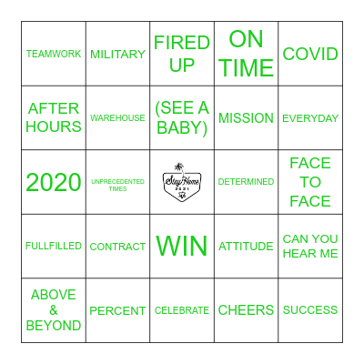 STAY HOME - CLUB TRIP BINGO Card