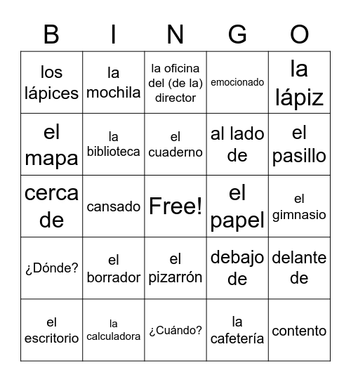 Our Class is Annnoying Bingo Card