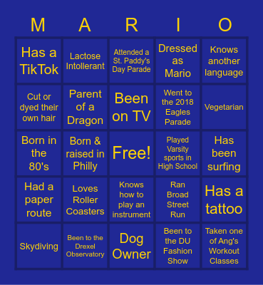 EMSS Bingo Card