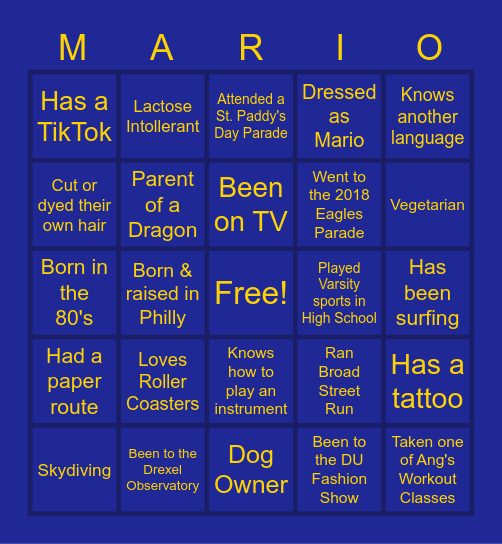 EMSS Bingo Card