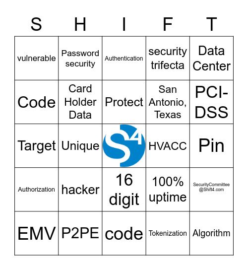 Security Bingo Card