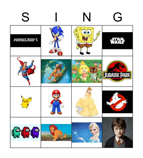 Music Bingo Card