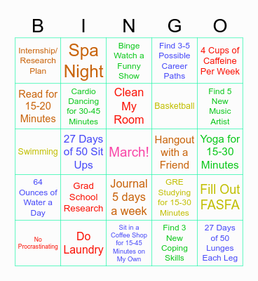 YOU DO YOU BINGO Card