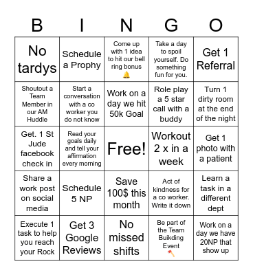 March FD Bingo Card