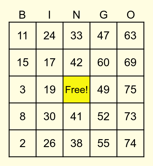 CSD 218 :) Bingo Card