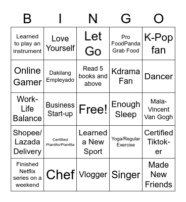 In the Midst of Pandemic Bingo Card