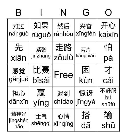 李渊洙 Bingo Card