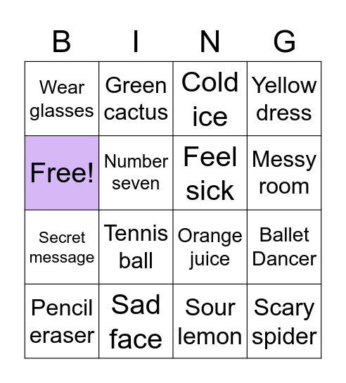 /s/ Phrases Bingo Card