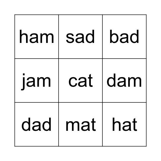 unit1 Bingo Card
